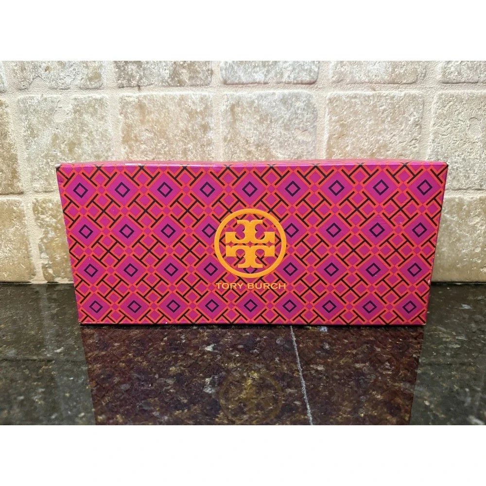 Tory Burch EMPTY Pink Orange Logo Shoe Box Storage Gift Box Closet Display‎